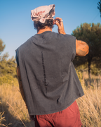 Tank Cotton Washed Tee Ash