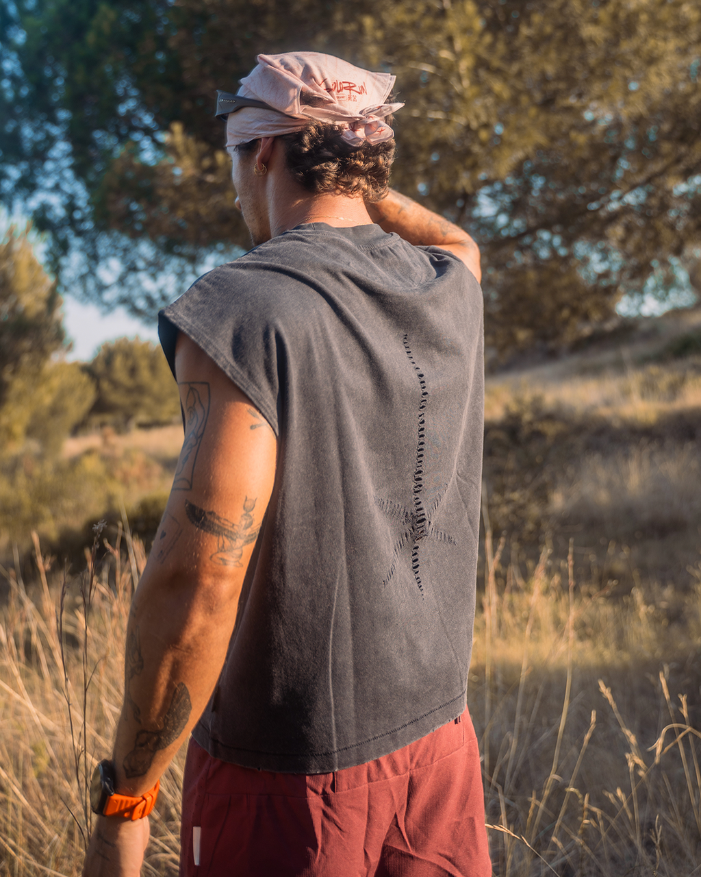 Tank Cotton Washed Tee Ash