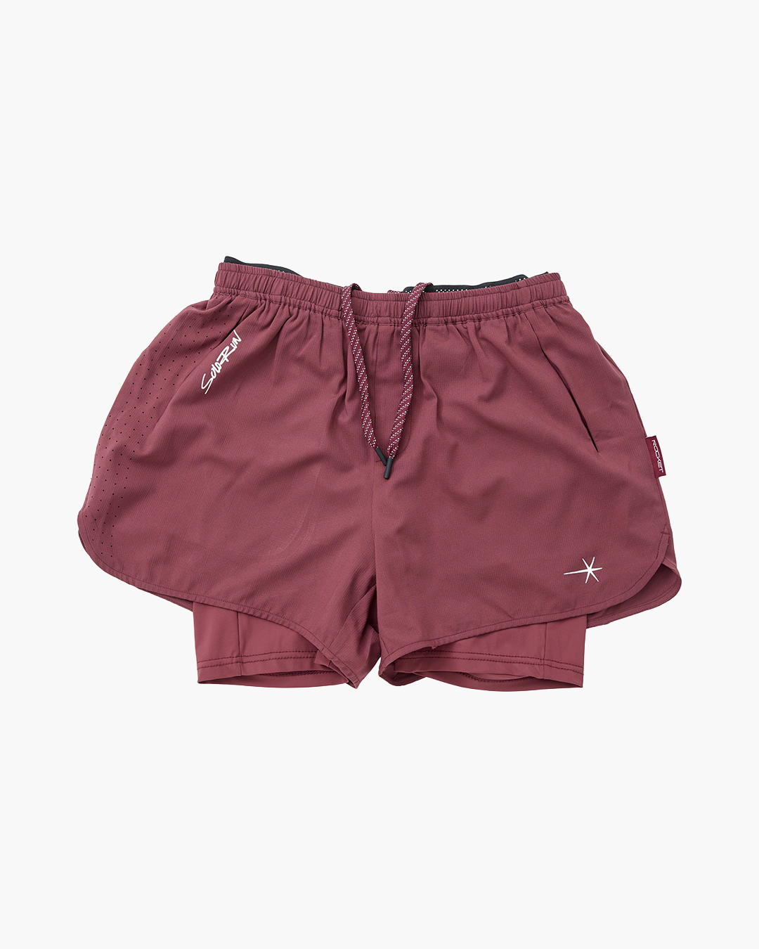 SoloRun Shorts Burgundy