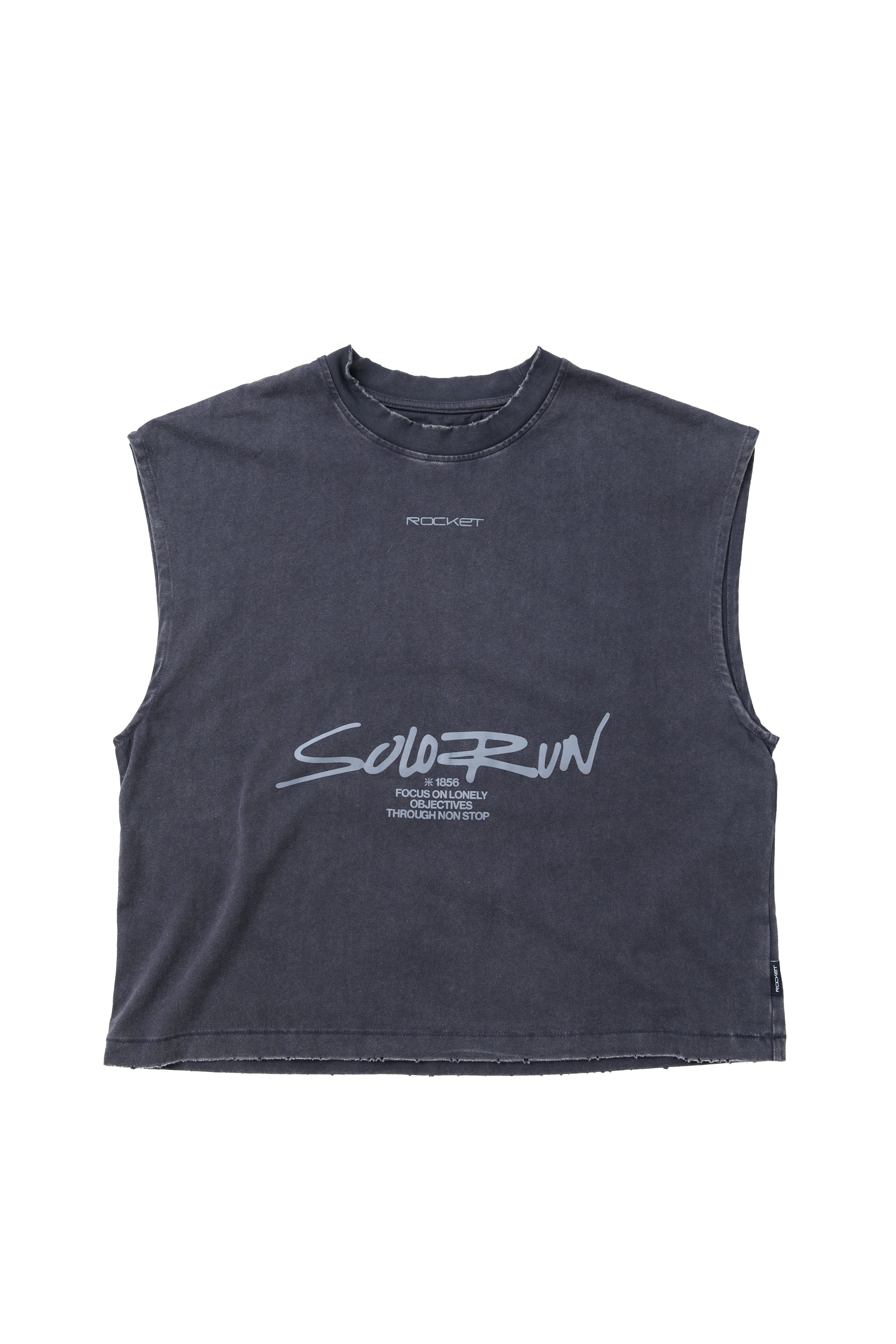 Tank Cotton Washed Tee Ash