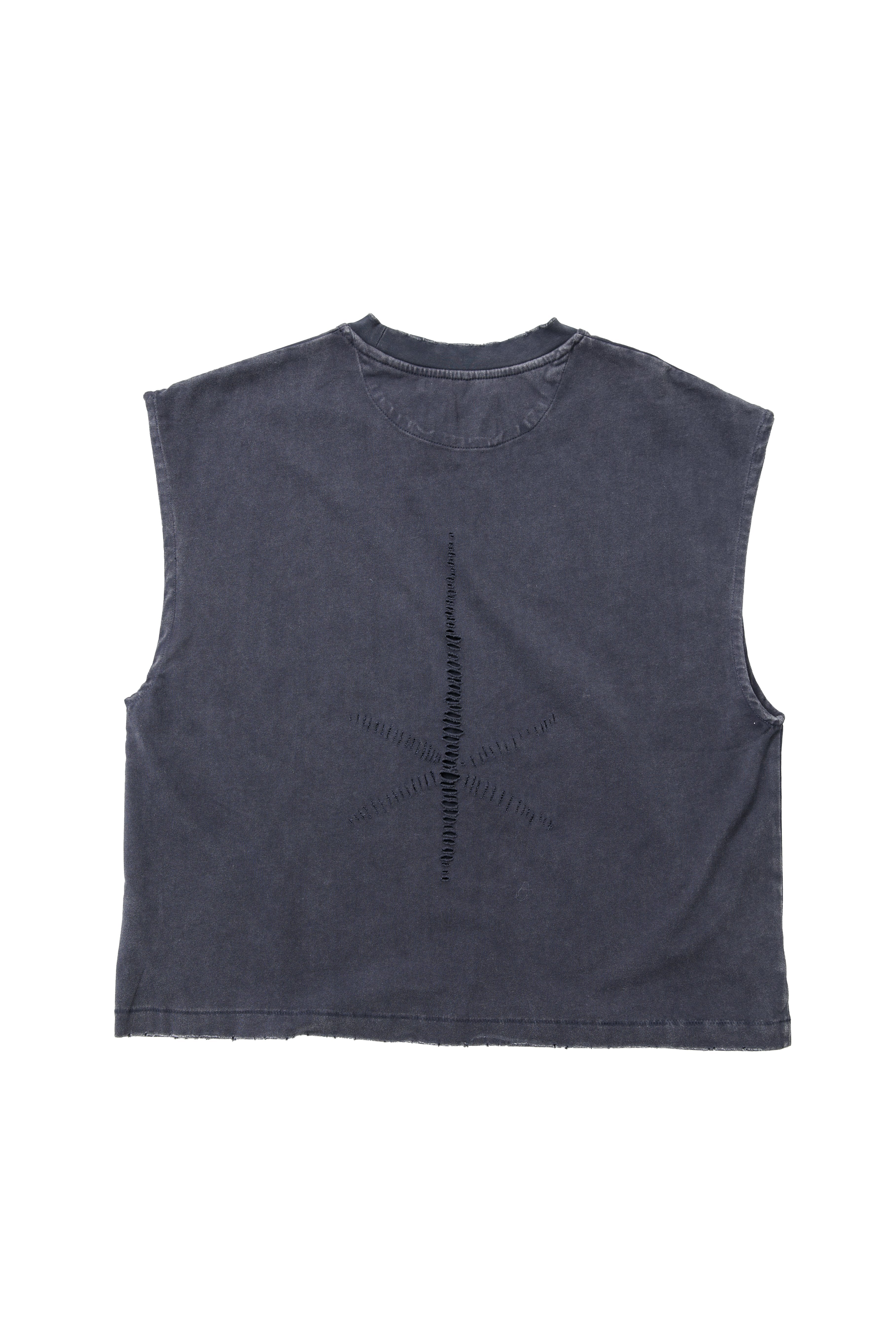 Tank Cotton Washed Tee Ash