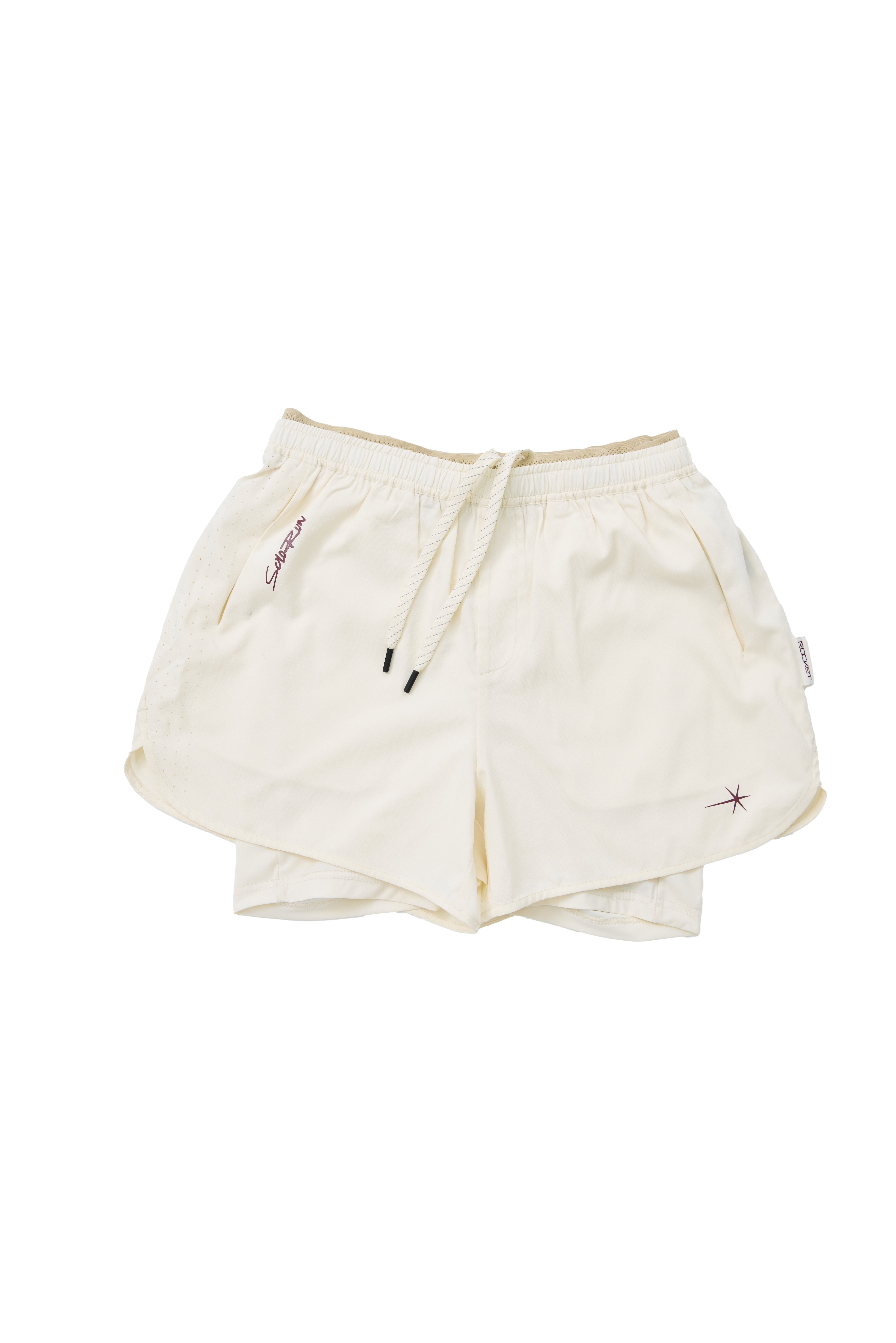 SoloRun Shorts Off-white – Rocket Athletics