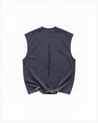 Tank Cotton Washed Tee Ash