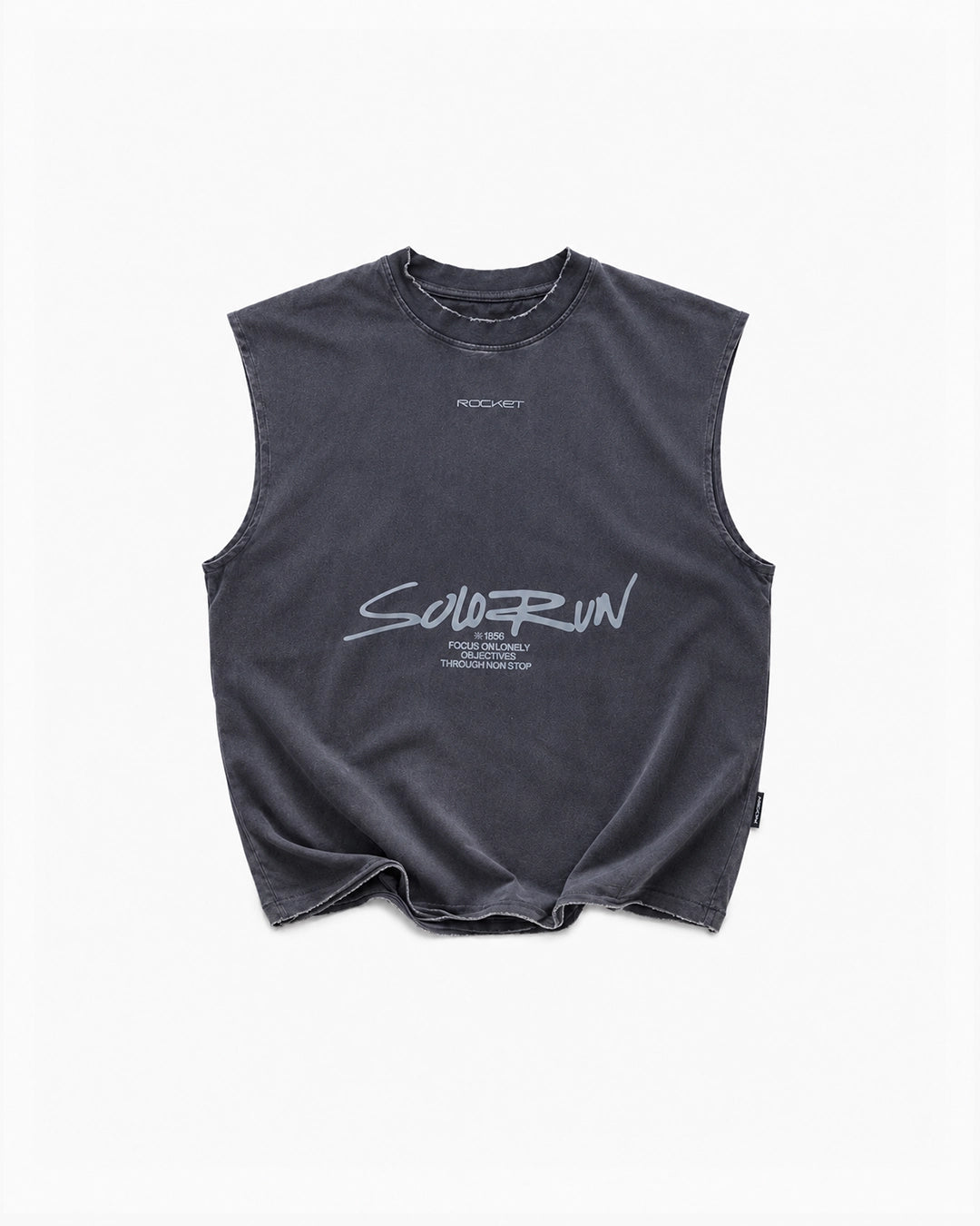 Tank Cotton Washed Tee Ash