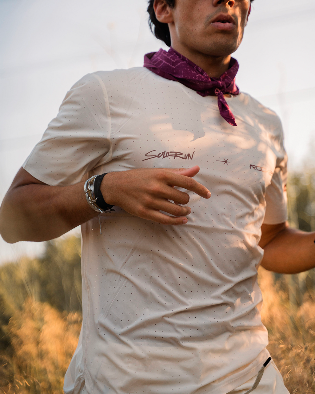 SoloRun Seamless Off-white Tee