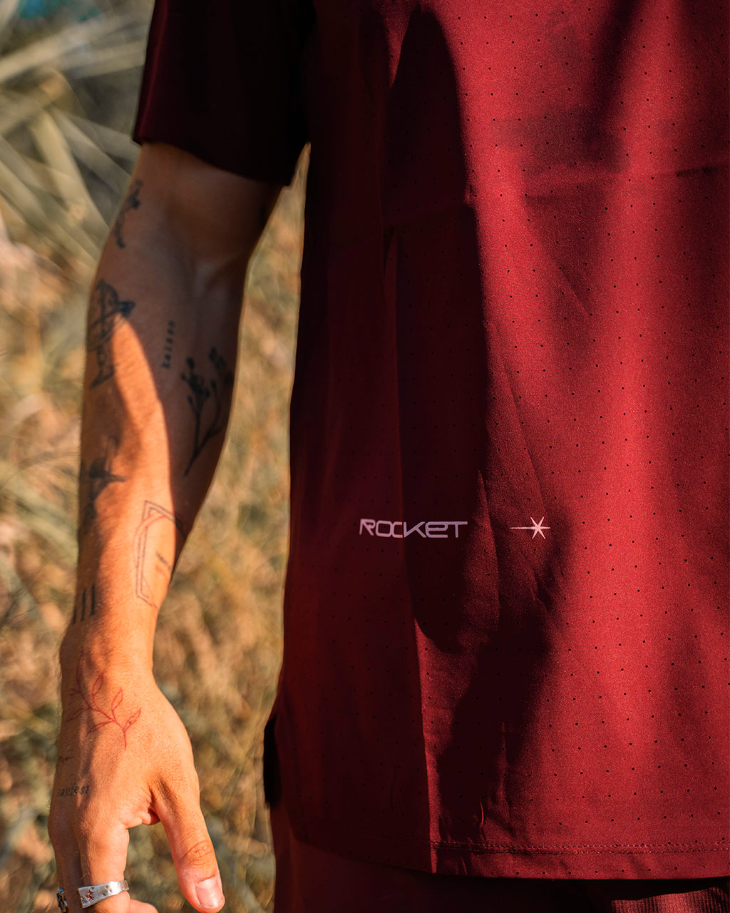 SoloRun Seamless Burgundy Tee